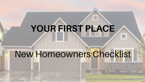 first time homeowner checklist